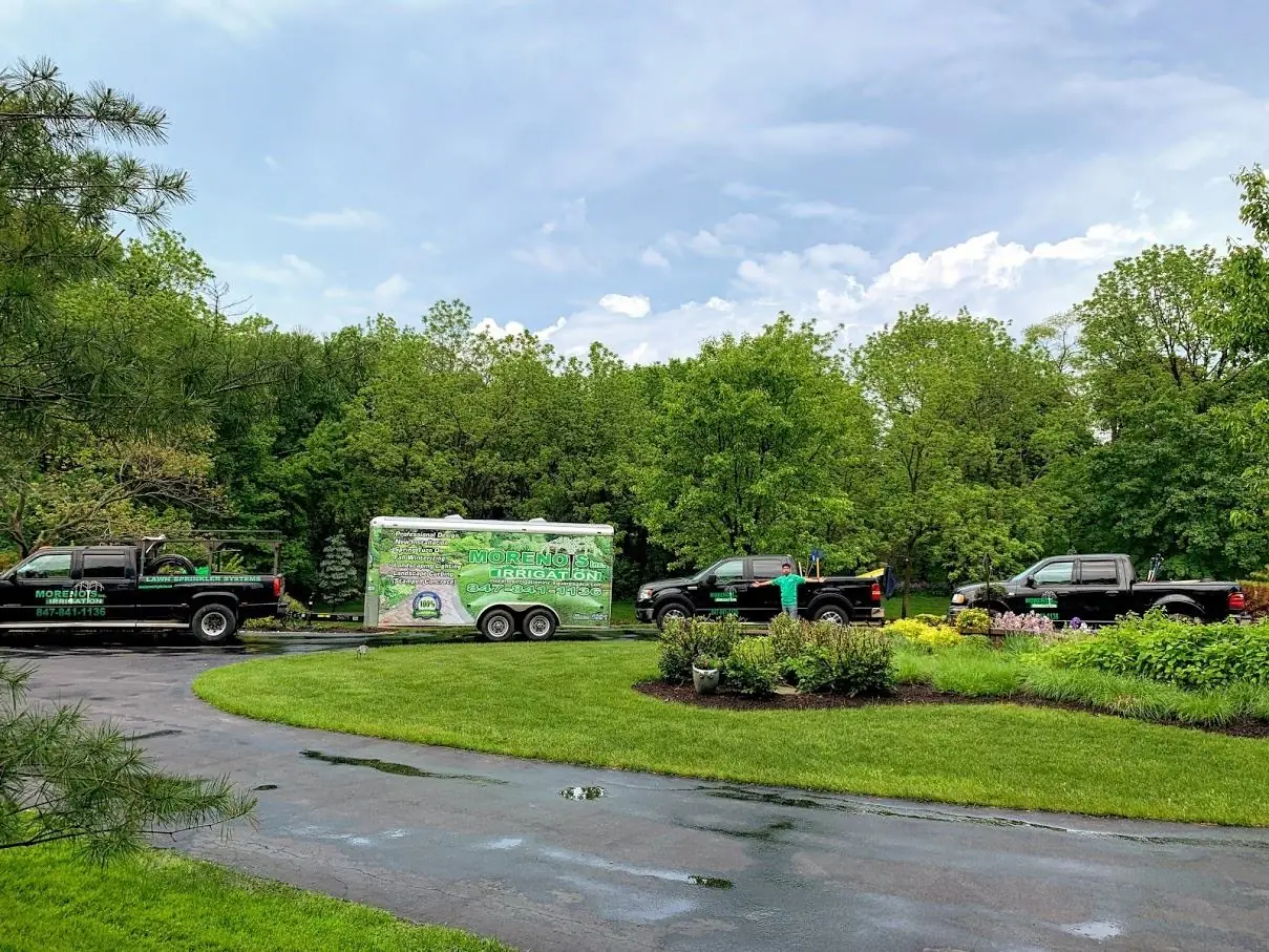 Moreno's Irrigation team vehicles ready for service