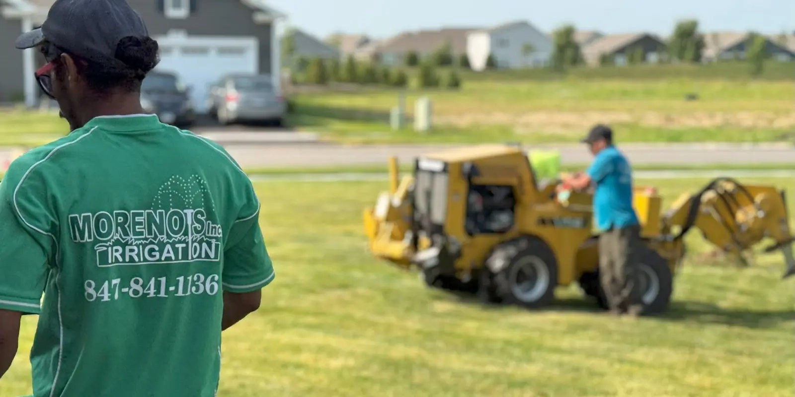 Moreno's Irrigation technician and equipment